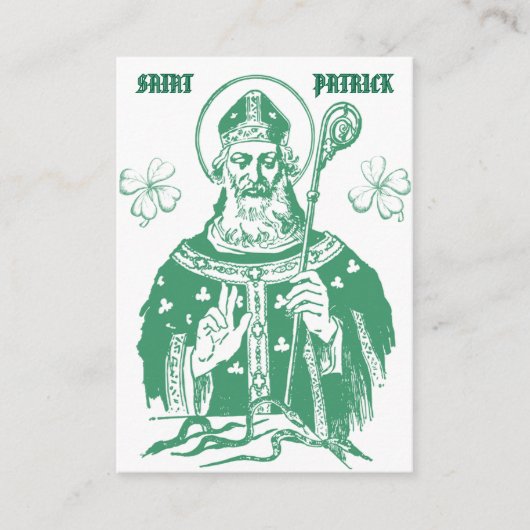 Saint Patrick Devotional Prayer Card Platzkarte (Vorderseite)