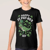 Saint Patrick Dinosaur Tri-Blend Shirt (Vorderseite)