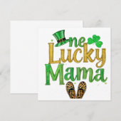 Saint Patrick Glück Mama Einladung (Vorne/Hinten)