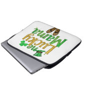 Saint Patrick Glück Mama Laptopschutzhülle (Vorne Knopf)