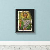 Saint Patrick Icon auf Green Leinwanddruck (Insitu (Holzboden))