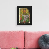 Saint Patrick Icon auf Green Leinwanddruck (Insitu (Wohnzimmer))