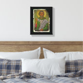 Saint Patrick Icon auf Green Leinwanddruck (Insitu (Schlafzimmer))