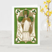 Saint Patrick, Kleeblatt Karte (Gelbe Blume)