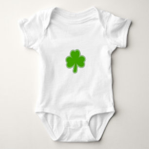 Saint-Patrick-Kleeblatt Zeichnend Baby Strampler