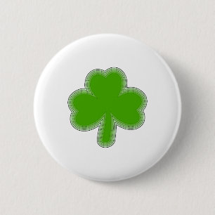 Saint-Patrick-Kleeblatt Zeichnend Button