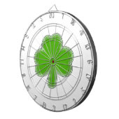 Saint-Patrick-Kleeblatt Zeichnend Dartscheibe (Vorderseite rechts)