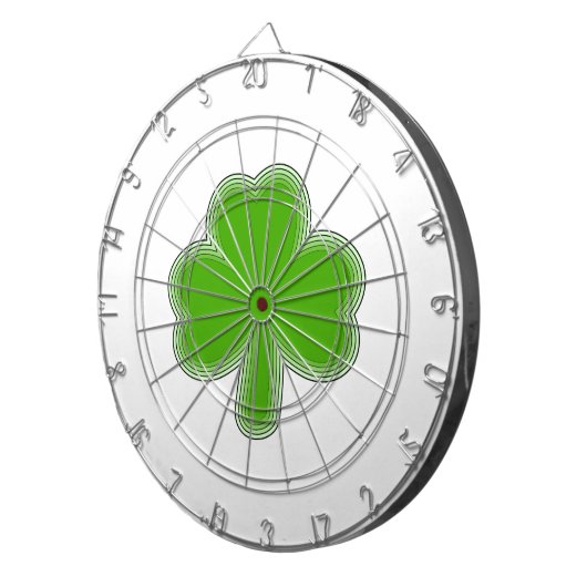 Saint-Patrick-Kleeblatt Zeichnend Dartscheibe (Vorderseite rechts)