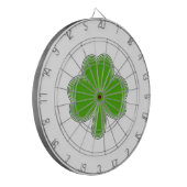 Saint-Patrick-Kleeblatt Zeichnend Dartscheibe (Vorderseite Links)