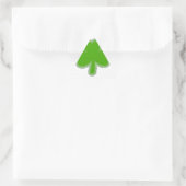 Saint-Patrick-Kleeblatt Zeichnend Dreieckiger Aufkleber (Tasche)