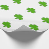 Saint-Patrick-Kleeblatt Zeichnend Geschenkpapier (Ecke)