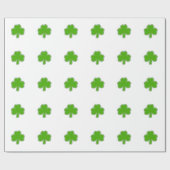 Saint-Patrick-Kleeblatt Zeichnend Geschenkpapier (Flach)