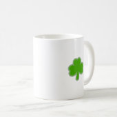 Saint-Patrick-Kleeblatt Zeichnend Kaffeetasse (VorderseiteRechts)