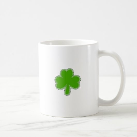 Saint-Patrick-Kleeblatt Zeichnend Kaffeetasse (Rechts)