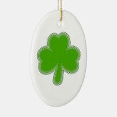 Saint-Patrick-Kleeblatt Zeichnend Keramik Ornament (Rechts)