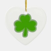 Saint-Patrick-Kleeblatt Zeichnend Keramikornament (Vorne)