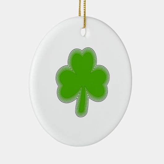 Saint-Patrick-Kleeblatt Zeichnend Keramikornament (Rechts)