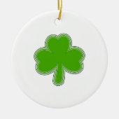 Saint-Patrick-Kleeblatt Zeichnend Keramikornament (Vorne)