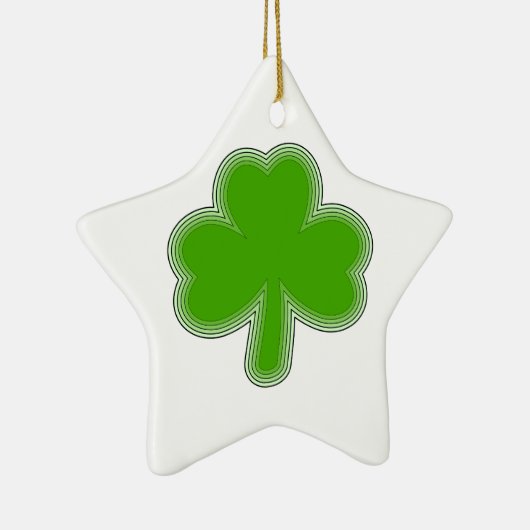 Saint-Patrick-Kleeblatt Zeichnend Keramikornament (Rechts)