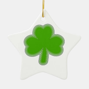 Saint-Patrick-Kleeblatt Zeichnend Keramikornament