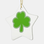 Saint-Patrick-Kleeblatt Zeichnend Keramikornament (Links)
