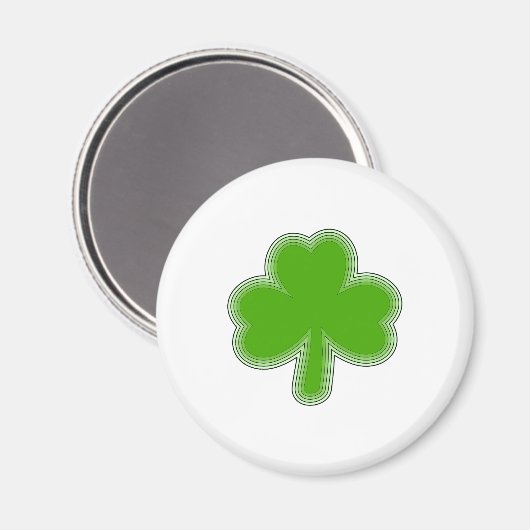 Saint-Patrick-Kleeblatt Zeichnend Magnet (Vorderseite/Rückseite)