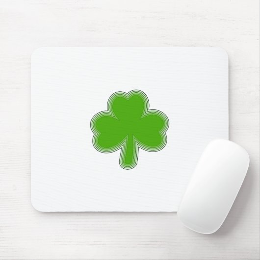 Saint-Patrick-Kleeblatt Zeichnend Mousepad (Mit Mouse)