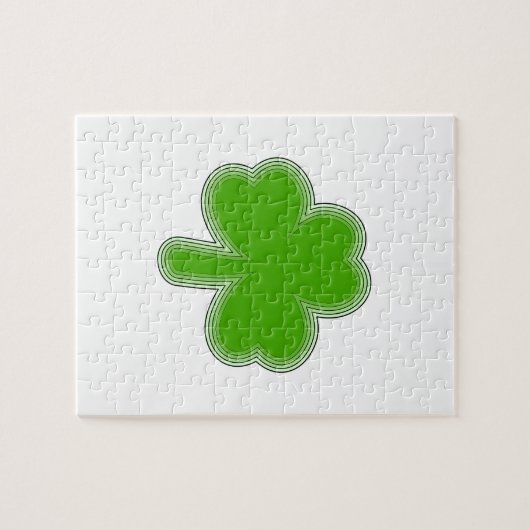 Saint-Patrick-Kleeblatt Zeichnend Puzzle (Horizontal)