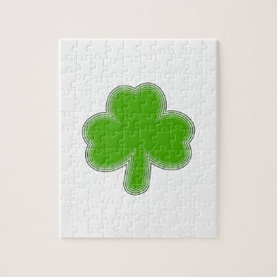 Saint-Patrick-Kleeblatt Zeichnend Puzzle