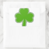 Saint-Patrick-Kleeblatt Zeichnend Rechteckiger Aufkleber (Tasche)