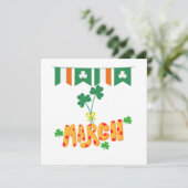 Saint Patrick März Feiertagskarte (Stehend Vorderseite)