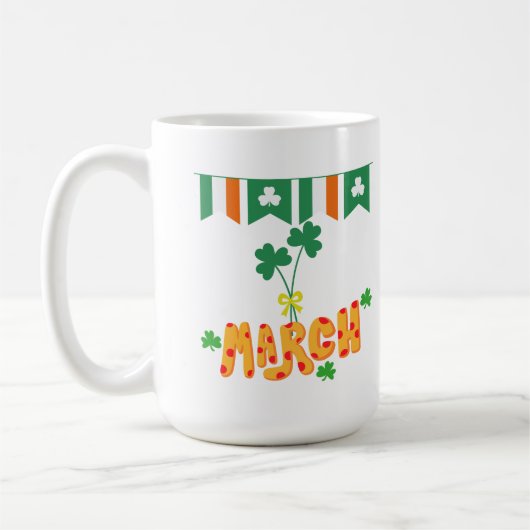 Saint Patrick März Kaffeetasse (Links)