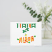 Saint Patrick März Postkarte (Stehend Vorderseite)