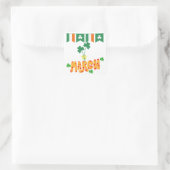 Saint Patrick März Quadratischer Aufkleber (Tasche)