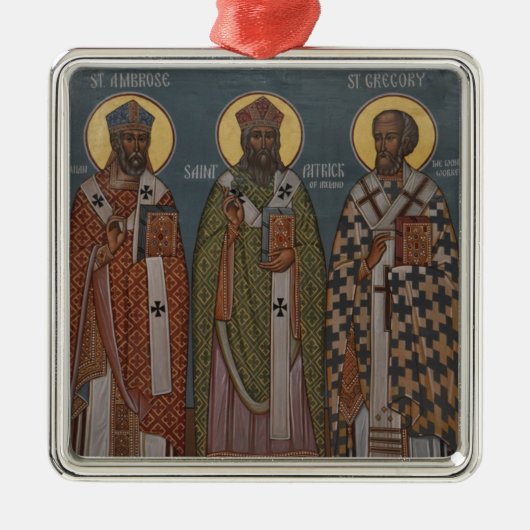 Saint Patrick Ornament Aus Metall (Vorne)