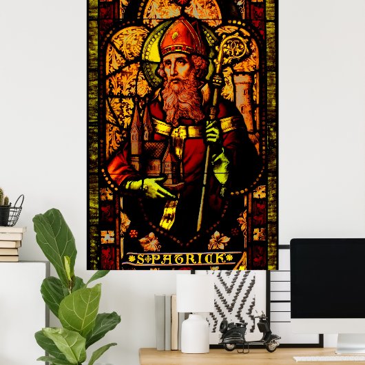 Saint Patrick - Portrait Poster (Heimbüro)
