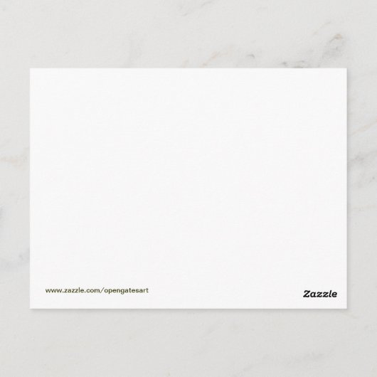 Saint Patrick Postkarte (Rückseite)