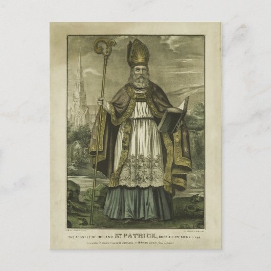 Saint Patrick Postkarte (Vorderseite)