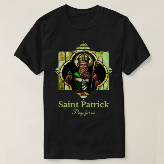 Saint Patrick Pray For Us Ireland Men Women Kids C T-Shirt (Design vorne)