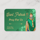 Saint Patrick Prayer Card – Breastplate Prayer Platzkarte (Vorderseite)