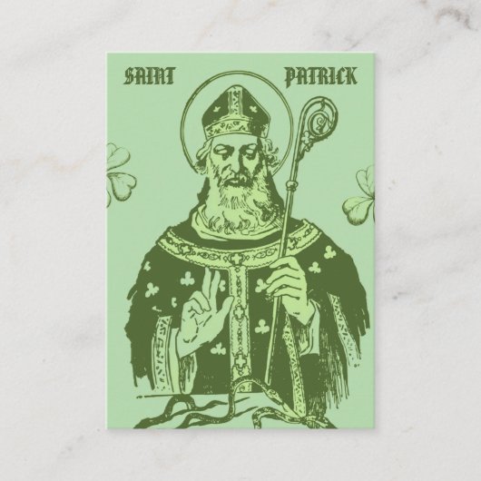 Saint Patrick Prayer Card – Catholic Devotional Platzkarte (Vorderseite)