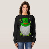 Saint Patrick S Day Irish Golf Hat Kleeblatt Sport Sweatshirt (Vorne ganz)
