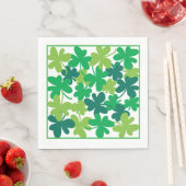 Saint Patrick’s Day Shamrock Green Napkins Serviette (Beispiel)