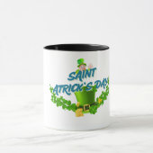 Saint Patrick’s Day Shirt – Lucky Leprechaun Hat & Tasse (Zentrum)