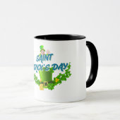 Saint Patrick’s Day Shirt – Lucky Leprechaun Hat & Tasse (VorderseiteRechts)