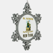 SAINT PATRICK SCHNEEFLOCKEN Zinn-Ornament (Links)
