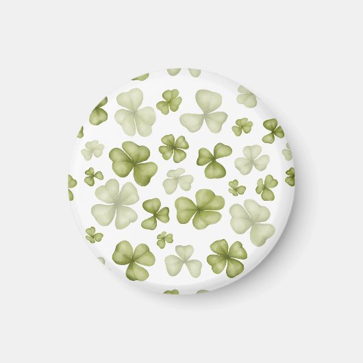 Saint Patrick Uhren Clip Art Magnet (Vorne)