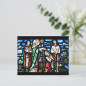 Saint Patrick und seine Anhänger Postkarte (Stehend Vorderseite)