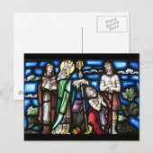 Saint Patrick und seine Anhänger Postkarte (Vorne/Hinten)