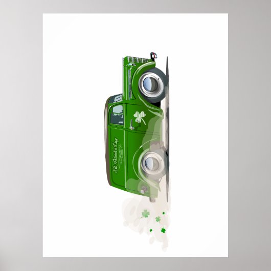  Saint Patrick vintage Cartoon van Poster (Vorne)